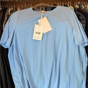 NWT MaxMara Sky Blue Short Sleeve Tee